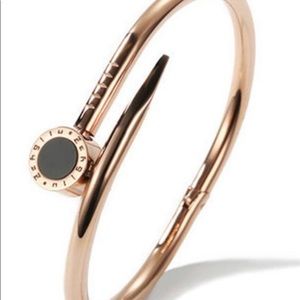 Rose Gold European Nail Bracelet
